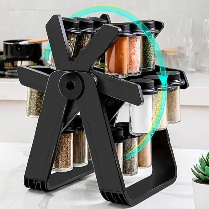 18 Jar Spice Rack | حامل توابل دوّار 18 علبة