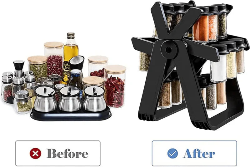 18 Jar Spice Rack | حامل توابل دوّار 18 علبة