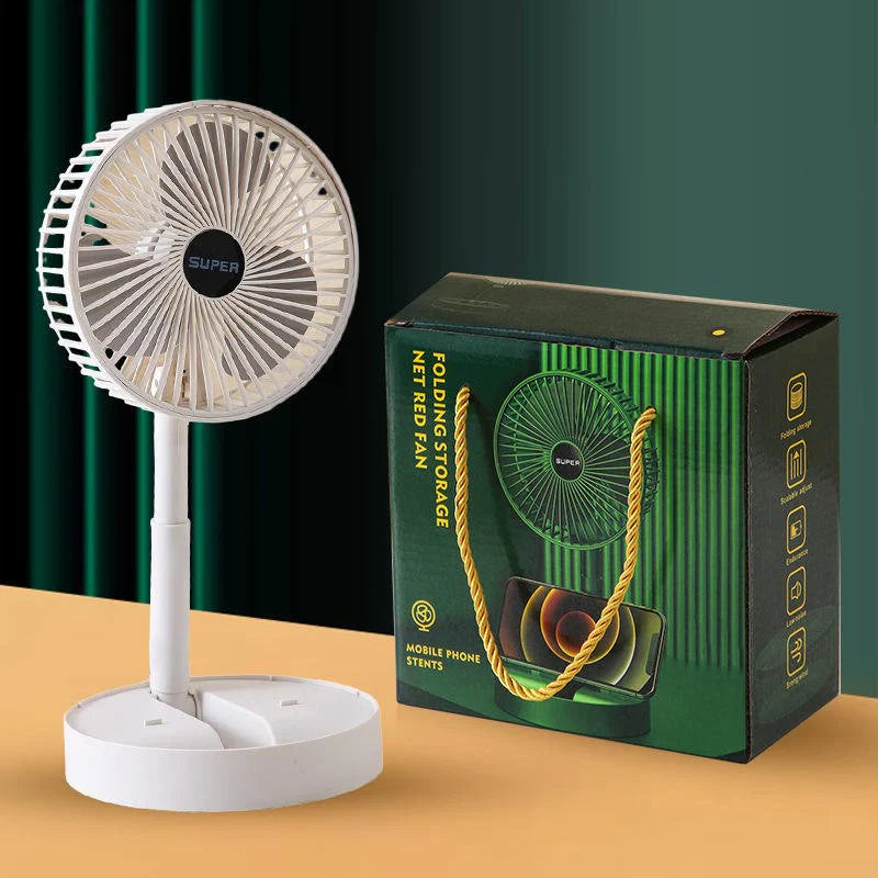 Folding Mini Fan | مروحة صغيرة قابلة للطي مع حامل هاتف